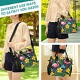thumbnail image 5 of FORMRS Insulated Lunch Bag for Work School Unisex Large Capacity Cooler with Shoulder Strap, Flamingo Floral Pattern, 5 of 6