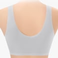thumbnail image 6 of mihongmao Front Closure Bras for Women Plus Size Sports Bras Women's Solid Color No Steel Ring Push Up Breathable Underwear Daily Bra Blue 3X, 6 of 7