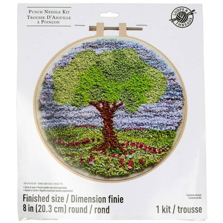 Loops & Threads Trees Counted Cross Stitch Kit - Green - 6 x 6 in