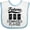 White and Blue, variant on Inktastic Future Dominoes Player Game Boys or Girls Baby Bib