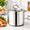 Shiny Silver - Mirror Polished Stainless Steel-10 Quarts, variant on Small Stock Pot 4 Quart Nickel Free Stainless Steel - 4qt Stockpot With Gllid Soup Cooking 4