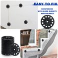 thumbnail image 3 of Polypropylene Washers 60 mm for Fixing Supporting Rigid Foam Insulation Panels and Sheets Load Spreading Plastic Washers Flat for Screws and Nail, Bl, 3 of 7