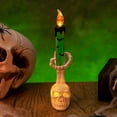 thumbnail image 4 of 2025 New Skull Candle Holder for Halloween Decoration Resin Gothic Skeleton Head Candlestick for Pillar Candle, Retro Spooky Desktop Tealight Cup for Christmas Home Office Party, 4 of 4