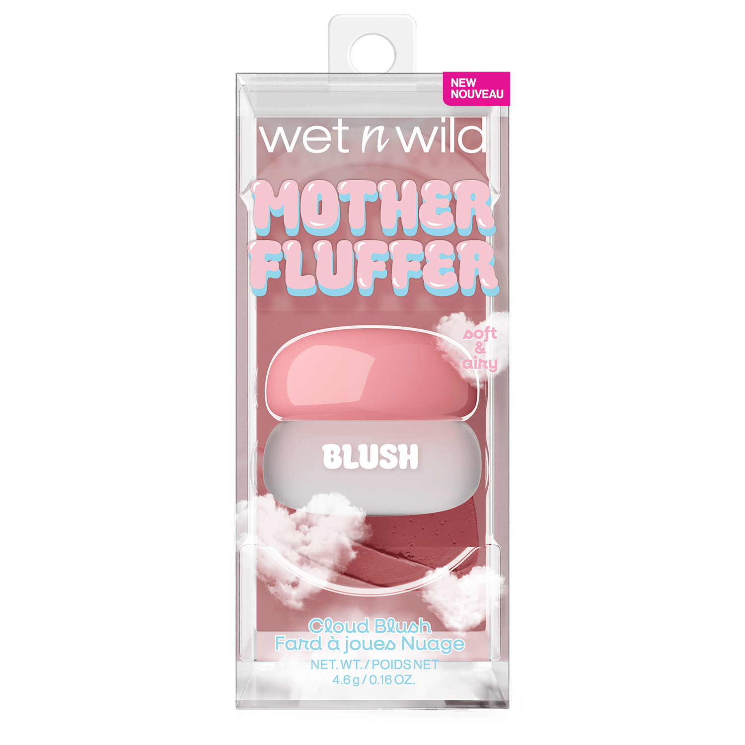 Wet n Wild Mother Fluffer Cloud Pudding Blush, Rose the Roof, 0.16 oz