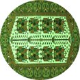 thumbnail image 1 of Ahgly Company Indoor Round Persian Green Traditional Area Rugs, 8' Round, 1 of 1