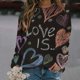 thumbnail image 2 of Gibobby Sudaderas con cremallera Mujer Ocio Día de San Valentín Impresión Festival Diario Presidente Manga Cuello Redondo Sudadera Top (Anaranjado, XXL), 2 of 4