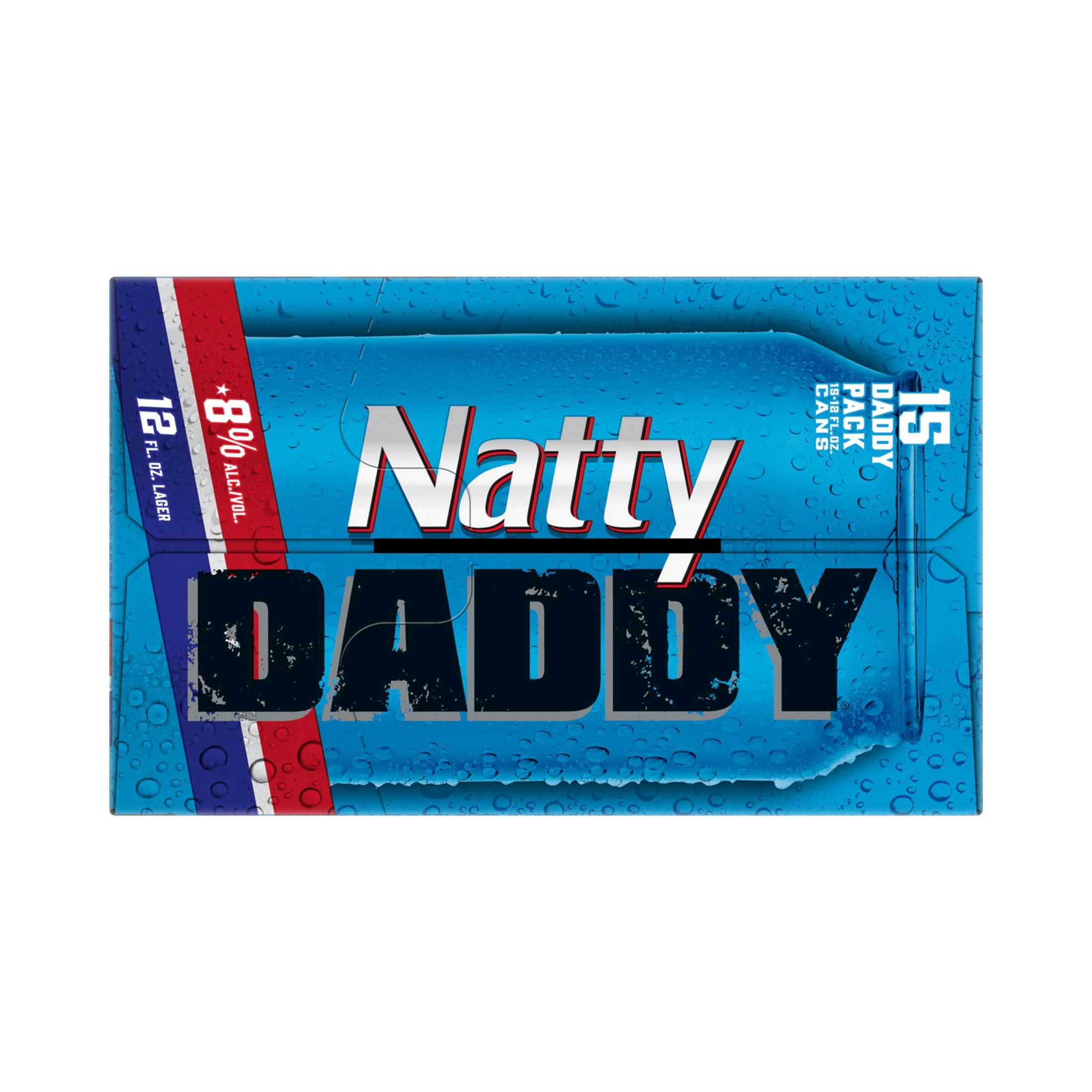 Natty Daddy American Lager Beer 15 pack 12 fl oz Aluminum Cans 8% ABV