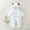 03White, variant on Hicidod Girls Rompers Fleece Footed Warm Pajamas Long Sleeve Zipper Cute Bear Ears Hooded Baby Jumpsuit