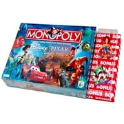Monopoly Game, Disney Pixar Edition with Bonus Figures