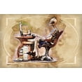 thumbnail image 2 of Bolokofsky, Ronald 32x23 White Modern Wood Framed Museum Art Print Titled - Help Desk, 2 of 4