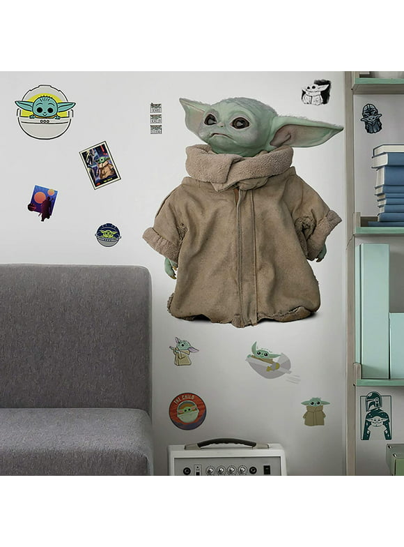 The Mandalorian: The Child GROGU Peel and Stick Wall Decals 25 Baby Yoda Wall Stickers