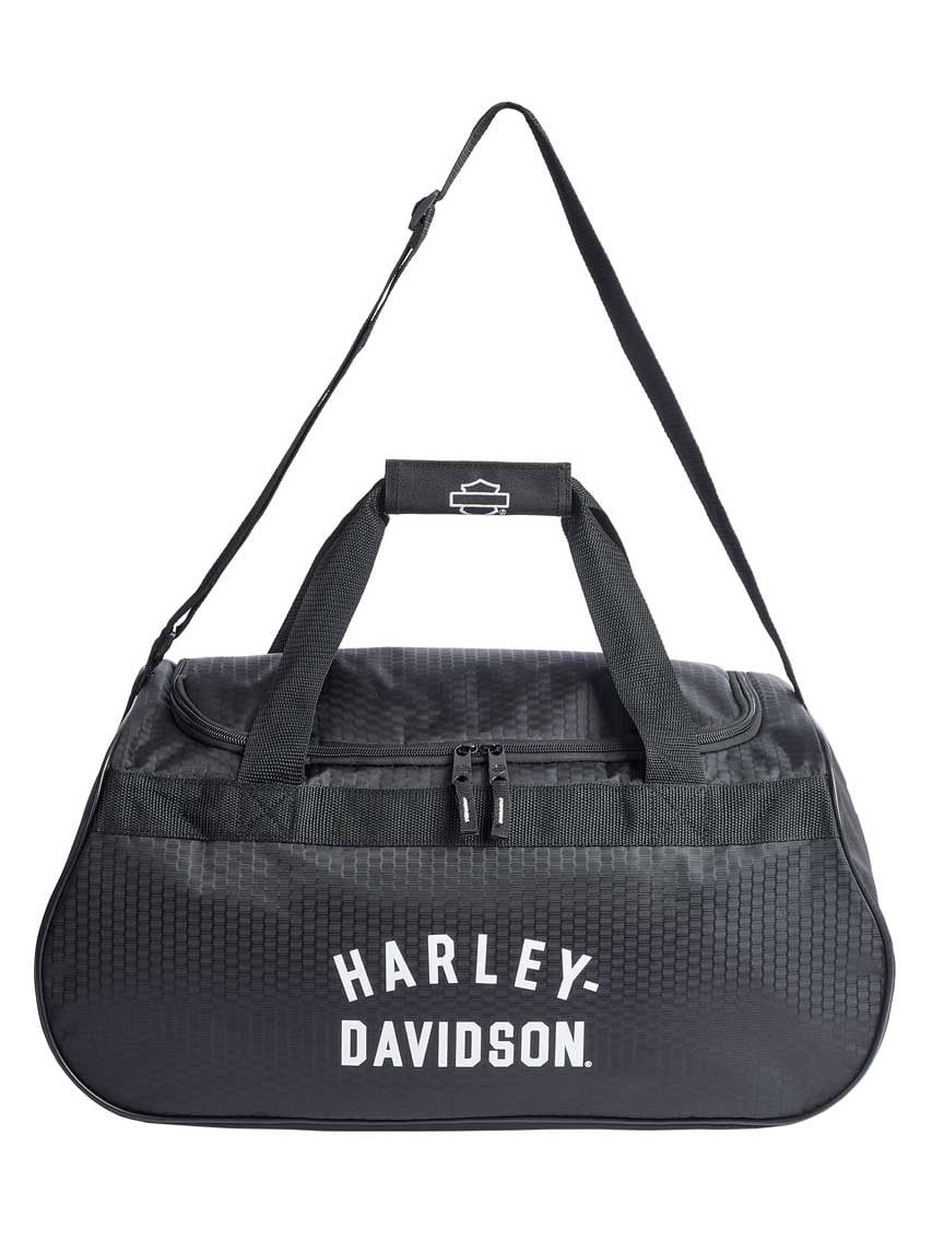 Harley-Davidson Off-White #1 Logo Sports Duffel Bag w/ Shoulder Strap - Black, Harley Davidson