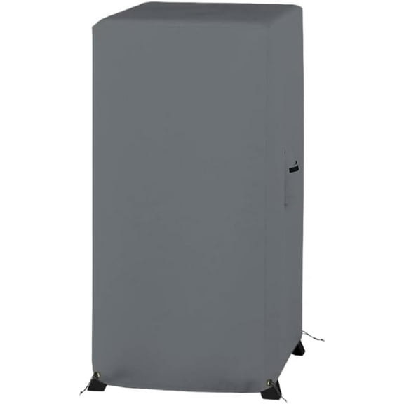 Covers & all Electric Smoker Cover, 12 Oz Waterproof UV & Weather Resistant Grill Cover, Outdoor Grill Protector with Air Vents & Drawstrings (25" W X 22" D X 41" H, Grey)