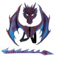 thumbnail image 2 of Enfants Aile de Dragon Costume Accessoires de Fête pour Accessoire Photo de Fête Carnaval Violet, 2 of 10