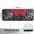 thumbnail image 5 of Kitchen Rugs Sets Of 2,Red and Black Pioneer Flower Pattern Anti Fatigue Kitchen Mat Rugs Non Slip Washable,Decorative Kitchen Floor Mats for Kitchen,Sink,Laundry,17"x47"+17"x47", 5 of 5