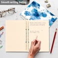 thumbnail image 5 of Wirebound Notebook Hardcover Spiral Notebooks Blue Ink Pattern, 60 Pages, 80 GSM, 5.7 x 8.3in, 5 of 7