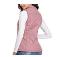 thumbnail image 3 of Aricy Womens Quilted Vests Stand Collar Lightweight Sleeveless Fall Winter Coat Zip Up Quilted Padded Gilet Jacket Cardigan Zipper Waistcoat Outerwear with Pocket, 3 of 5