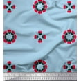 thumbnail image 1 of Soimoi Silk Fabric Artistic Flower Printed Fabric 1 Yard 42 Inch Wide, 1 of 1