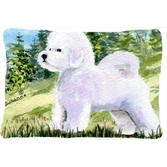 Bichon Frise Indoor & Outdoor Decorative Fabric Pillow - 12 x 16 in.
