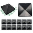 thumbnail image 3 of Bgsha Fence Post Cap with Pre-Drilled Holes Black Plastic Pyramid for 4x4 inches Posts, 3 of 9