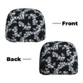 thumbnail image 6 of Kdxio Flower Pattern Print 2 Piece Car Head Rest Covers Set Auto Front/Rear Seats Headrest Cover Universal Fit Most Cars,Sedan, SUV, 6 of 9