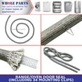 thumbnail image 4 of Whole Parts Range/Oven Door Seal (Including 34 Mounting Clips) Part# 000042-000 - Replacement & Compatible with Some Viking Ranges or Ovens, 4 of 7