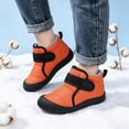 thumbnail image 2 of NOLDARES Boys Girls Snow Boots Winter Waterproof Resistant Cold Weather Outdoor Shoes (Toddler/Little Kid),Y134-Orange, 2 of 7