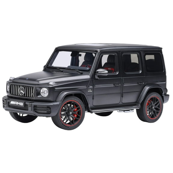 2019 Mercedes-Benz AMG G63 Matt Black 1/18 Model Car by Autoart