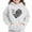 White, variant on Piuwrlz Girl Winter Hoodies Kids Hood Sweatshirts Loose Loose Stripe Hoodie Gray Size 5 Years