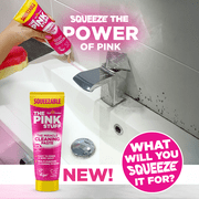 The Pink Stuff, Miracle Cleaning Paste Tube and Dual Sided SQeeZY Sponge Bundle, 10.6 oz