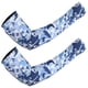 thumbnail image 1 of 1 par de mangas de compresión de codo de brazo de protección solar de camuflaje, manga de brazo de enfriamiento para deportes de béisbol, fútbol, baloncesto, azul marino, tamaño L, 1 of 7