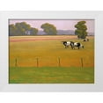 thumbnail image 1 of Hawkins, William 32x25 White Modern Wood Framed Museum Art Print Titled - Black and White Among the Green and Gold, 1 of 4