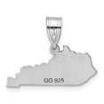 thumbnail image 6 of Auriga Fine Jewelry 925 Sterling Silver/Rhodium-plated Kentucky State Pendant for Women, 6 of 6