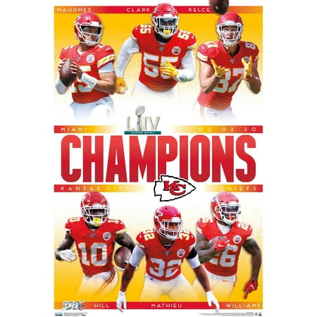 Kansas City Chiefs Super Bowl Liv Champions 24 25 X 35 75