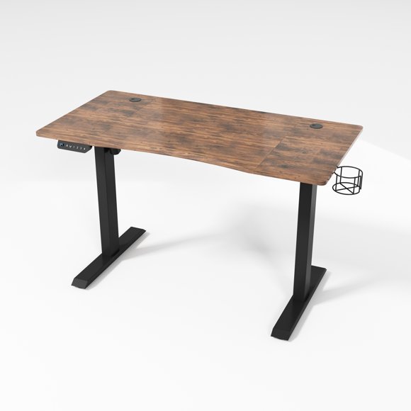 LJ 47” Electric Height Adjustable Sit-Stand Computer Desk - Wood