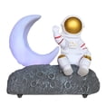 thumbnail image 2 of Altavoz Bluetooth con luz de luna y astronauta, sonido estéreo, altavoz inalámbrico compatible con TF Oro, 2 of 9