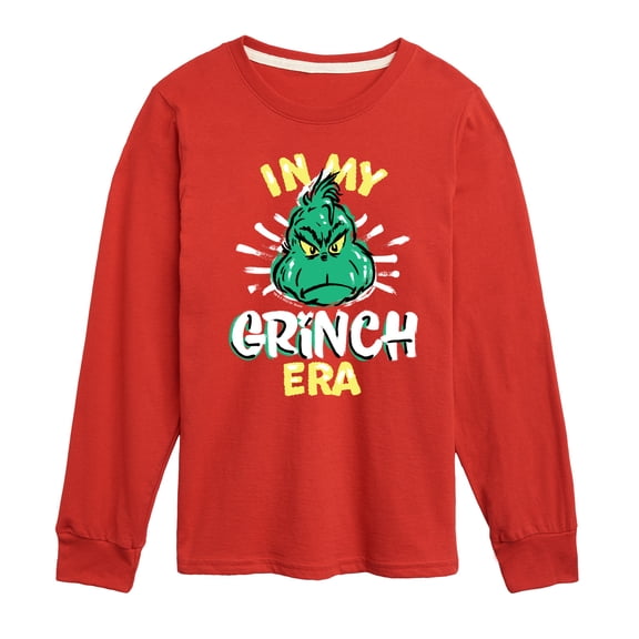 Dr. Seuss The Grinch - Christmas - In My Grinch Era - Toddler & Youth Long Sleeve Graphic T-Shirt