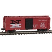 Bachmann 17054 N Scale AAR 40' Steel Box Car New Haven Black and Orange