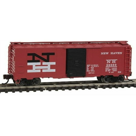 Bachmann 17054 N Scale AAR 40' Steel Box Car New Haven Black and Orange