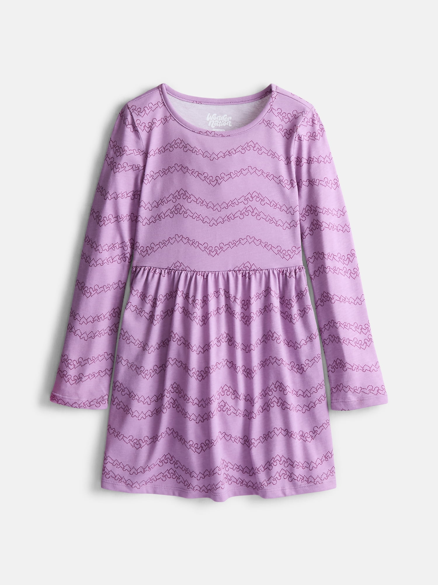 Wonder Nation Girls Play Dress with Long Sleeves and Leggings Set, 2 Piece, Sizes 4-18