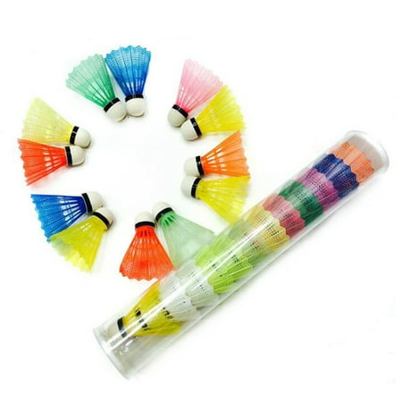 12 Pieces Badminton Balls Colorful Portable Shuttlecocks Supplies High Qual WA