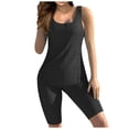 thumbnail image 1 of MKLEKYY Traje De Baño Corto Informal Para Mujer, Con Pantalones Cortos, Talla Grande, Estampado, Espalda De Tiras, Conjunto De Dos Piezas, 1 of 3