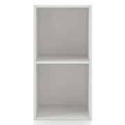 Join Stackable 2-Cube Wood White Bookcase