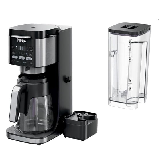 Restored Ninja CFP105 1550W 14-Cup DualBrew Hot and Iced Coffee Maker with Thermal Flavor Extraction Duo and Foldable Single Serve Platform, Black (Refurbished)