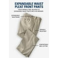 thumbnail image 6 of KingSize Men's Big & Tall Relaxed Fit Wrinkle-Free Expandable Waist Pleated Pants, 6 of 6