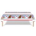 thumbnail image 1 of Mantel de plástico con forma de copo de nieve para fiestas navideñas, mantel desechable con forma de copo de nieve para Navidad, suministros para fiestas navideñas de invierno, 1 of 1