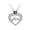 Silver, variant on HUANLEDASH Mom Necklace Women's Faux Crystal Love Heart Pendant Necklace Mother's Day Gift for Mom Grandma Wife from Daughter Son