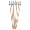 thumbnail image 1 of 100Pcs Bamboo Alligator Clamp Clips Stick Long- Tailed Alligator Clip, 1 of 5
