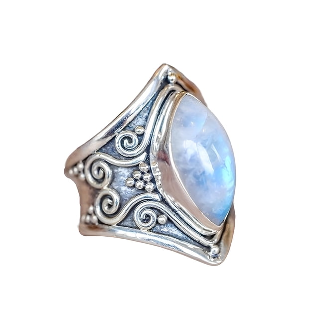 Qarigey Anillo decorativo de piedra Vintage para hombre y mujer, joyería de mano para adultos, decoración de ropa para fiesta en casa, colgante Ropa, zapatos y accesorios Miscelánea Talla 5 Qarigey AP014683-01