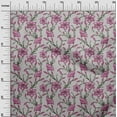 thumbnail image 3 of oneOone Cotton Jersey Pink Fabric Floral Sewing Material Print Fabric By The Yard 58 Inch Wide, 3 of 5
